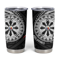 Philippines Strong Tumbler Cup Filipino Map Polynesian Tattoo - Wonder Print Shop