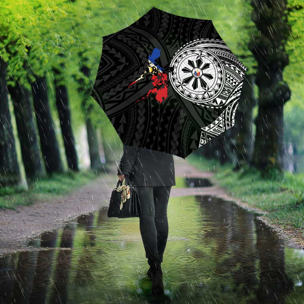 Philippines Strong Umbrella Filipino Map Polynesian Tattoo - Wonder Print Shop
