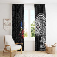 Philippines Strong Window Curtain Filipino Map Polynesian Tattoo - Wonder Print Shop