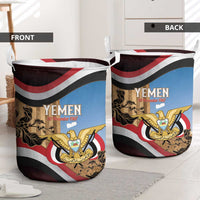Personalised Yemen Independence Day Laundry Basket Awwam Temple With Coat Of Arms Proud - Wonder Print Shop