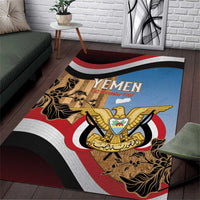 Personalised Yemen Independence Day Area Rug Awwam Temple With Coat Of Arms Proud - Wonder Print Shop