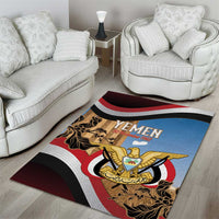 Personalised Yemen Independence Day Area Rug Awwam Temple With Coat Of Arms Proud - Wonder Print Shop