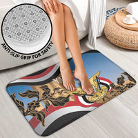 Personalised Yemen Independence Day Bathroom Set Awwam Temple With Coat Of Arms Proud - Wonder Print Shop