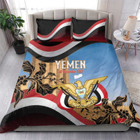 Personalised Yemen Independence Day Bedding Set Awwam Temple With Coat Of Arms Proud - Wonder Print Shop