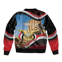 Personalised Yemen Independence Day Bomber Jacket Awwam Temple With Coat Of Arms Proud - Wonder Print Shop