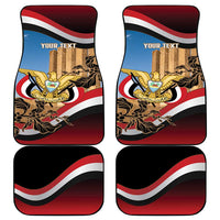 Personalised Yemen Independence Day Car Mats Awwam Temple With Coat Of Arms Proud - Wonder Print Shop