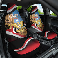 Personalised Yemen Independence Day Car Seat Cover Awwam Temple With Coat Of Arms Proud - Wonder Print Shop