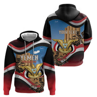 Personalised Yemen Independence Day Hoodie Awwam Temple With Coat Of Arms Proud - Wonder Print Shop