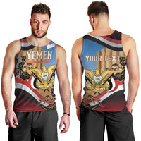 Personalised Yemen Independence Day Men Tank Top Awwam Temple With Coat Of Arms Proud - Wonder Print Shop