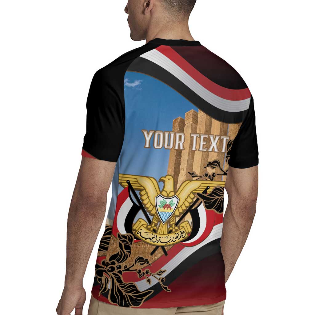 Personalised Yemen Independence Day Rugby Jersey Awwam Temple With Coat Of Arms Proud - Wonder Print Shop