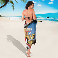 Personalised Yemen Independence Day Sarong Awwam Temple With Coat Of Arms Proud - Wonder Print Shop