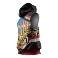 Personalised Yemen Independence Day Sleeveless Hoodie Awwam Temple With Coat Of Arms Proud - Wonder Print Shop