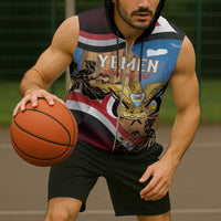 Personalised Yemen Independence Day Sleeveless Zip Hoodie Awwam Temple With Coat Of Arms Proud - Wonder Print Shop