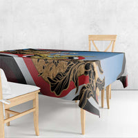 Personalised Yemen Independence Day Tablecloth Awwam Temple With Coat Of Arms Proud - Wonder Print Shop