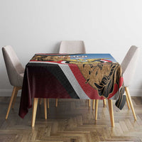 Personalised Yemen Independence Day Tablecloth Awwam Temple With Coat Of Arms Proud - Wonder Print Shop