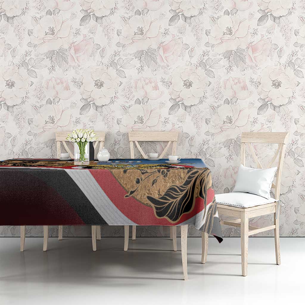 Personalised Yemen Independence Day Tablecloth Awwam Temple With Coat Of Arms Proud - Wonder Print Shop