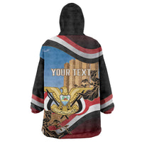 Personalised Yemen Independence Day Wearable Blanket Hoodie Awwam Temple With Coat Of Arms Proud - Wonder Print Shop