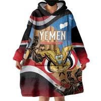 Personalised Yemen Independence Day Wearable Blanket Hoodie Awwam Temple With Coat Of Arms Proud - Wonder Print Shop