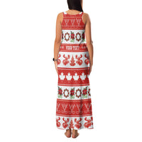 Personalised Canada Christmas Family Matching Tank Maxi Dress and Hawaiian Shirt Canadian Moose Maple Leaf Seamless Style - Wonder Print Shop