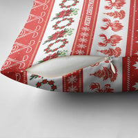 Canada Christmas Pillow Cover Canadian Moose Maple Leaf Seamless Style - Wonder Print Shop