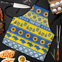 Ukraine Christmas Apron Tryzub With Map Folk Pattern - Wonder Print Shop