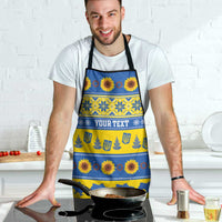 Ukraine Christmas Apron Tryzub With Map Folk Pattern - Wonder Print Shop