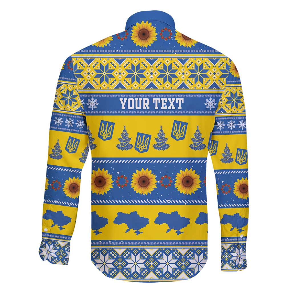 Personalised Ukraine Christmas Family Matching Puletasi and Hawaiian Shirt Tryzub With Map Folk Pattern - Wonder Print Shop
