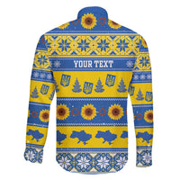 Personalised Ukraine Christmas Family Matching Puletasi and Hawaiian Shirt Tryzub With Map Folk Pattern - Wonder Print Shop