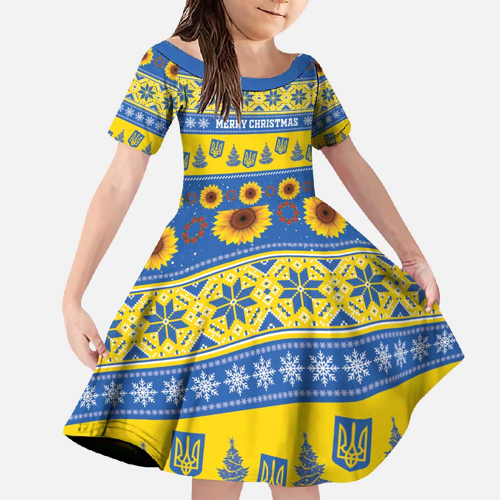 Personalised Ukraine Christmas Family Matching Summer Maxi Dress and Hawaiian Shirt Tryzub With Map Folk Pattern - Wonder Print Shop