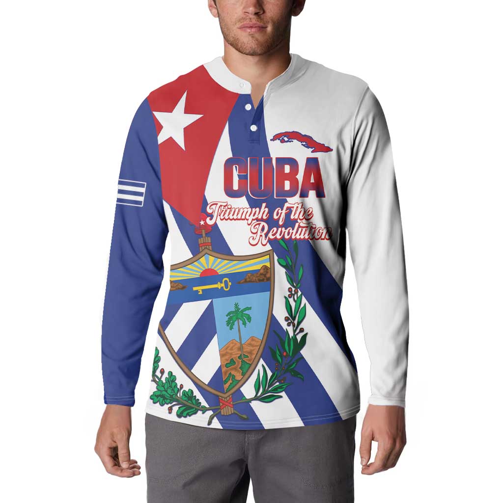 Cuba Liberation Day Button Sweatshirt Triumph Of The Revolution - Wonder Print Shop