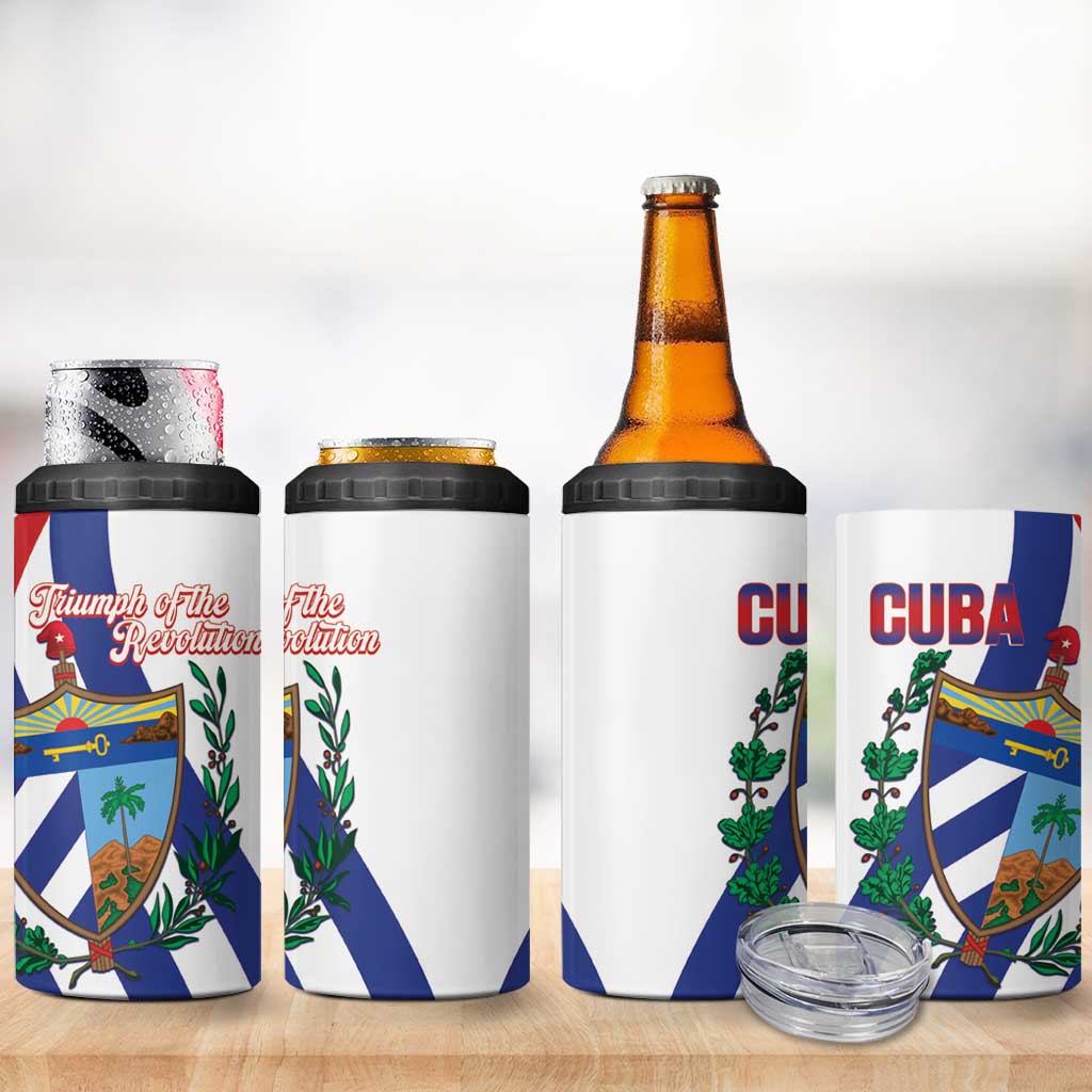 Cuba Liberation Day 4 in 1 Can Cooler Tumbler Triumph Of The Revolution - Wonder Print Shop