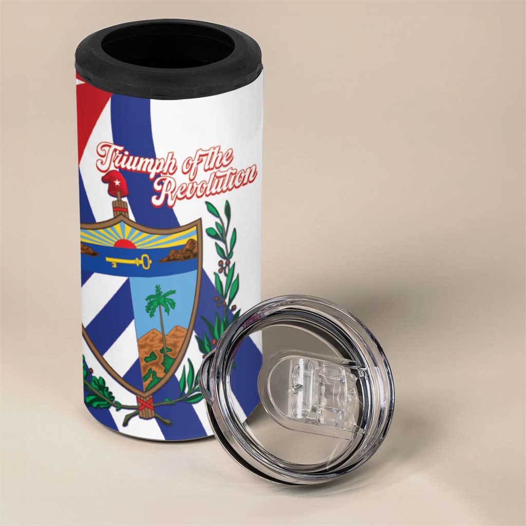 Cuba Liberation Day 4 in 1 Can Cooler Tumbler Triumph Of The Revolution - Wonder Print Shop