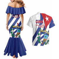 Cuba Liberation Day Couples Matching Mermaid Dress and Hawaiian Shirt Triumph Of The Revolution - Wonder Print Shop