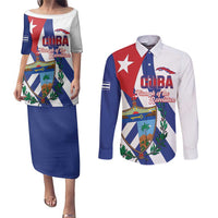 Cuba Liberation Day Couples Matching Puletasi and Long Sleeve Button Shirt Triumph Of The Revolution - Wonder Print Shop