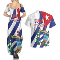 Cuba Liberation Day Couples Matching Summer Maxi Dress and Hawaiian Shirt Triumph Of The Revolution - Wonder Print Shop