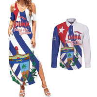 Cuba Liberation Day Couples Matching Summer Maxi Dress and Long Sleeve Button Shirt Triumph Of The Revolution - Wonder Print Shop