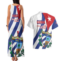 Cuba Liberation Day Couples Matching Tank Maxi Dress and Hawaiian Shirt Triumph Of The Revolution - Wonder Print Shop