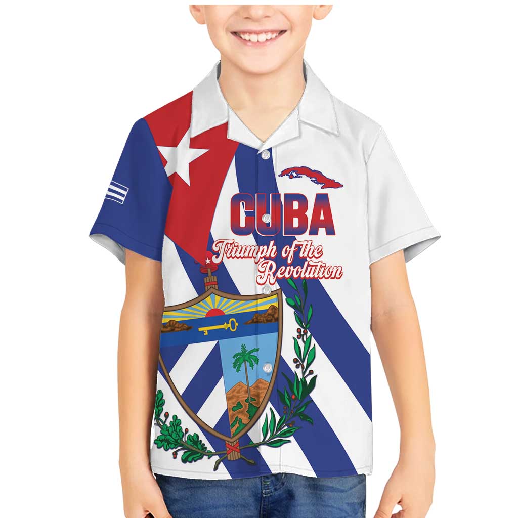 Cuba Liberation Day Family Matching Mermaid Dress and Hawaiian Shirt Triumph Of The Revolution - Wonder Print Shop