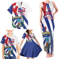 Cuba Liberation Day Family Matching Tank Maxi Dress and Hawaiian Shirt Triumph Of The Revolution - Wonder Print Shop