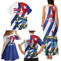 Cuba Liberation Day Family Matching Tank Maxi Dress and Hawaiian Shirt Triumph Of The Revolution - Wonder Print Shop