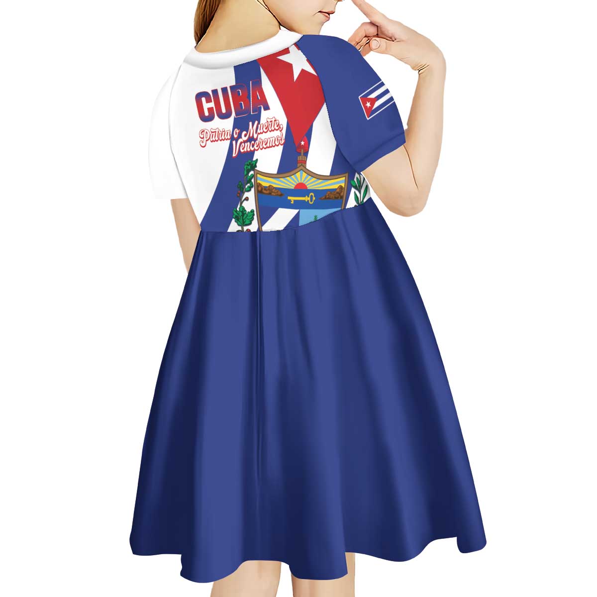 Cuba Liberation Day Kid Short Sleeve Dress Triumph Of The Revolution - Wonder Print Shop
