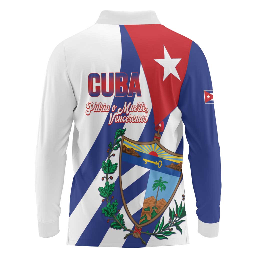 Cuba Liberation Day Long Sleeve Polo Shirt Triumph Of The Revolution - Wonder Print Shop