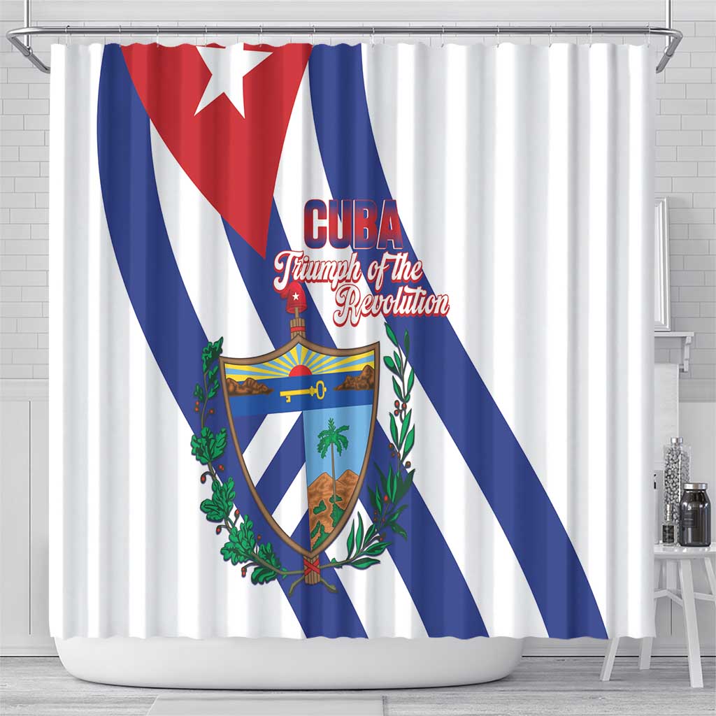 Cuba Liberation Day Shower Curtain Triumph Of The Revolution