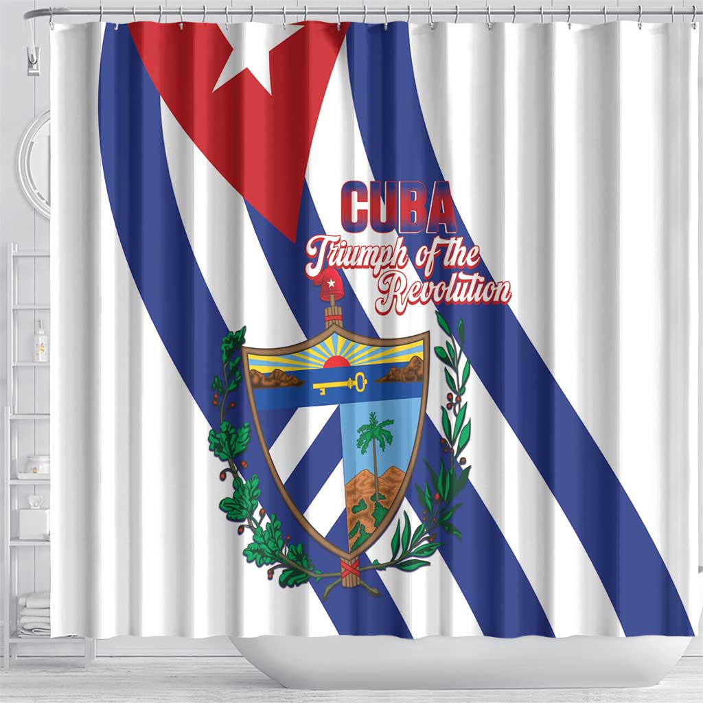 Cuba Liberation Day Shower Curtain Triumph Of The Revolution