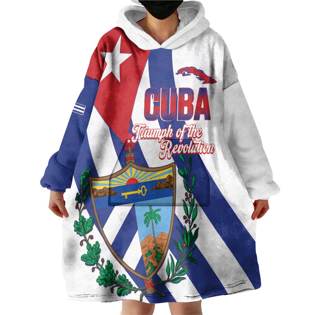 Cuba Liberation Day Wearable Blanket Hoodie Triumph Of The Revolution - Wonder Print Shop
