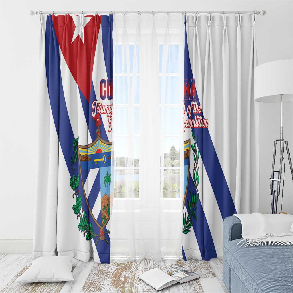 Cuba Liberation Day Window Curtain Triumph Of The Revolution - Wonder Print Shop