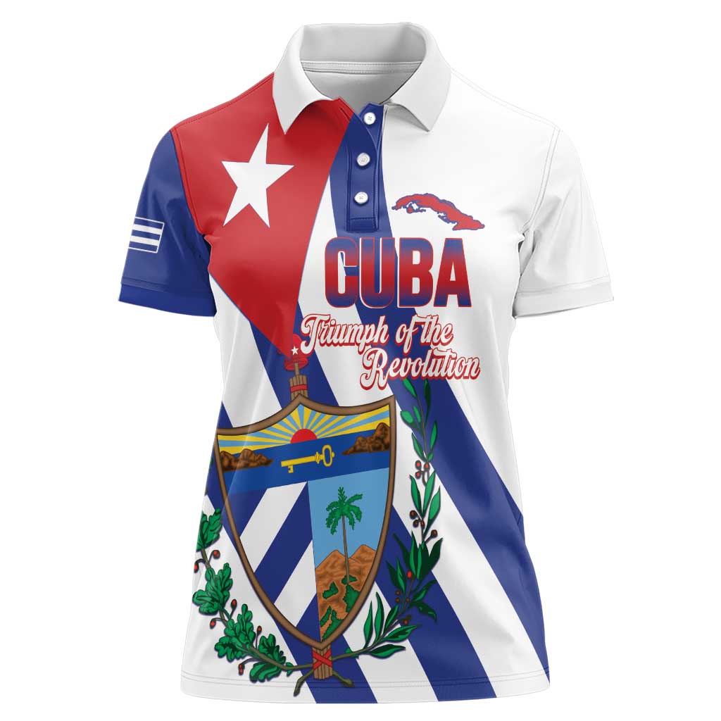 Cuba Liberation Day Women Polo Shirt Triumph Of The Revolution - Wonder Print Shop