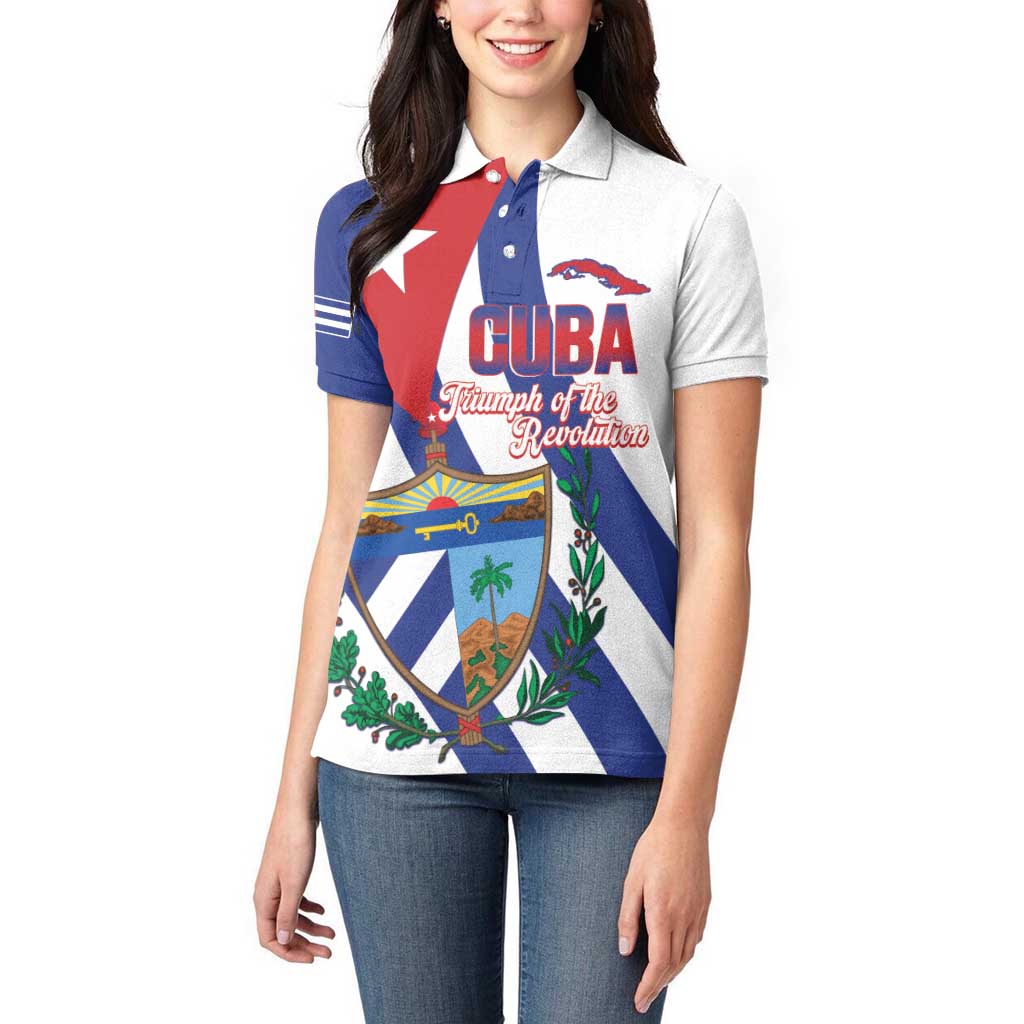 Cuba Liberation Day Women Polo Shirt Triumph Of The Revolution - Wonder Print Shop