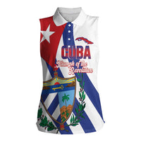 Cuba Liberation Day Women Sleeveless Polo Shirt Triumph Of The Revolution - Wonder Print Shop