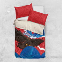 Slovakia Restoration Day Bedding Set Happy 1st Of January - Slovak Golden Eagle - Wonder Print Shop